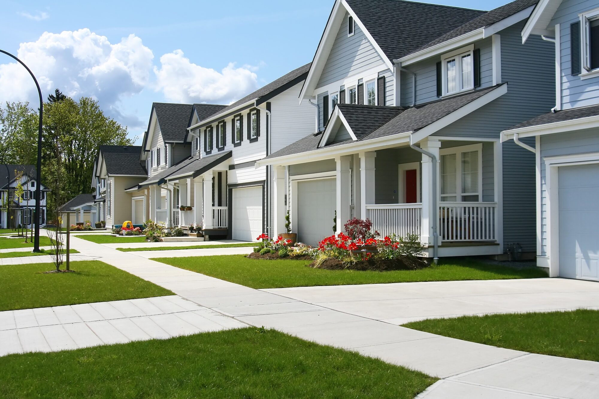 Residential neighborhood homes